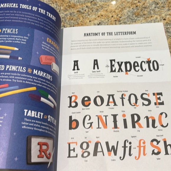 Harry Potter Hand Lettering How To book - Picture 3 of 5